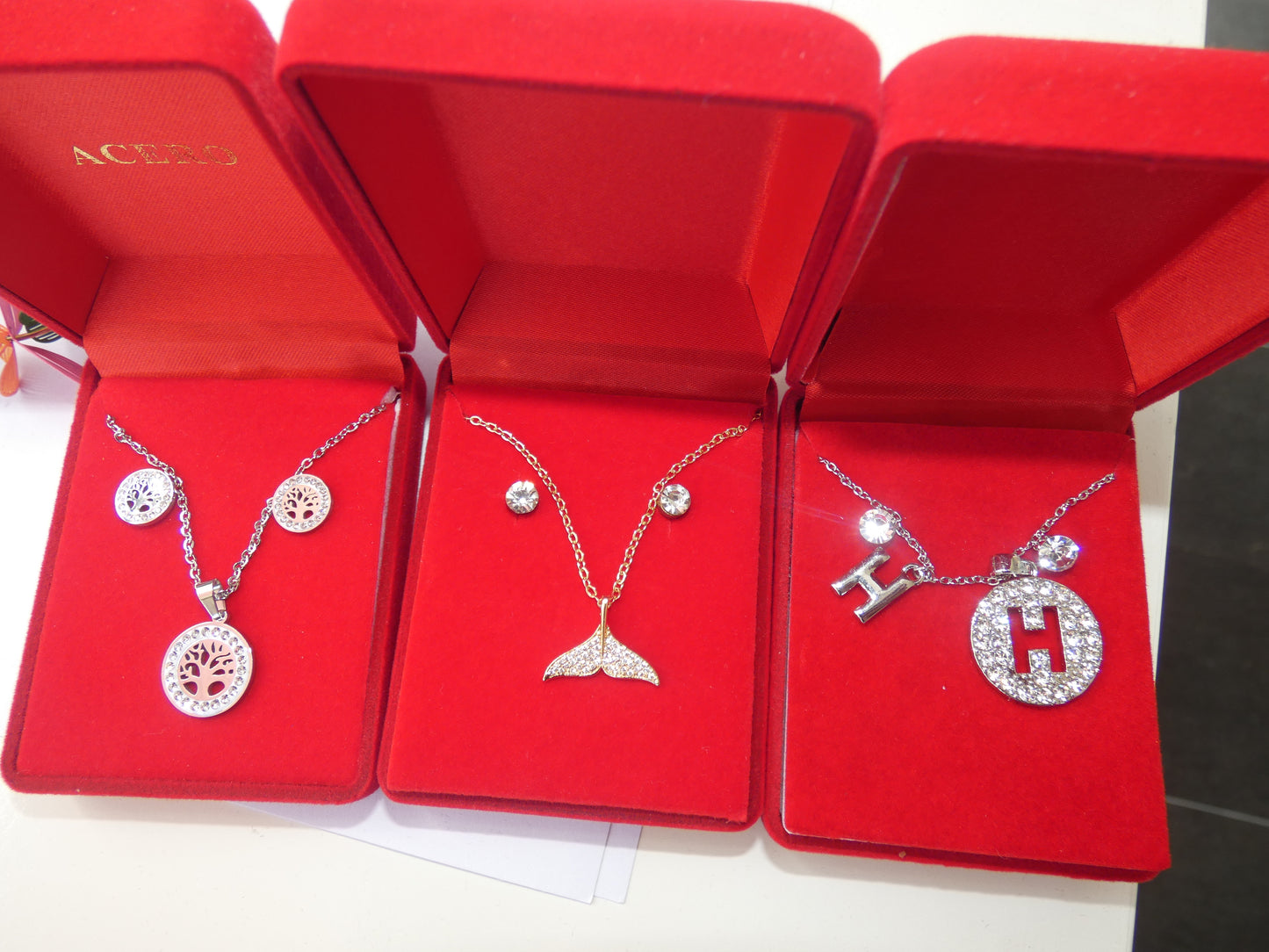 cadena + pendientes