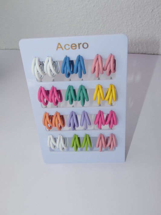 pendientes varios colores